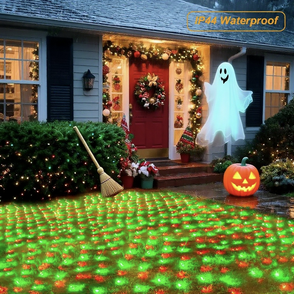 Oycbuzo 240LED Color Changing Net  Lights, Waterproof Christmas Mesh Lights for Parties, Holidays, Garden