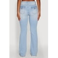 thumbnail image 5 of Womens WAX Stretch Flap Pocket Mid Rise Bootcut Jeans, 5 of 5