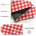 thumbnail image 2 of Red Bathroom Rug Washable 2x3 Entryway Rug Non Slip Country French Rustic Buffalo Plaid Modern Art Front Door Mat Low Pile Indoor Doormat Throw Floor Carpet for Kitchen Bedroom Entrance, 2 of 8