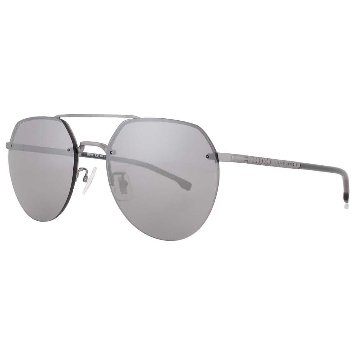 NWT Hugo Boss BOSS 1668/F/SK-0807 M9 Sunglasses Hugo Boss Polarized Grey Square Men main image 4