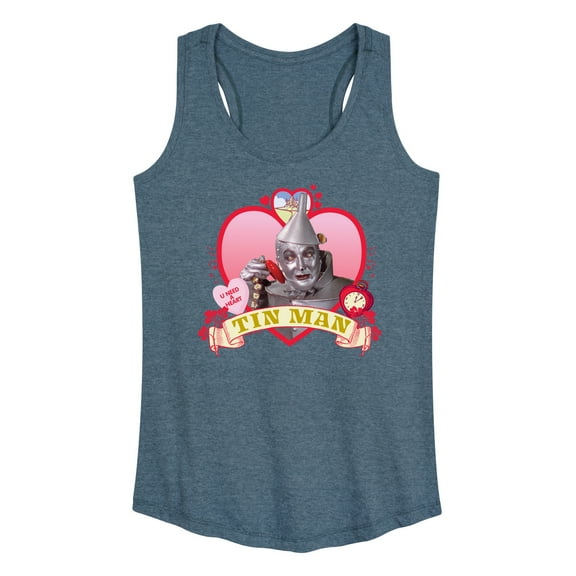 Wizard of Oz - Heart Tin Man - Women's Racerback Tank Top
