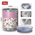 thumbnail image 3 of 12oz Tumblers Pioneer Flower Vacuum Insulated Stainless Steel Travel Tumbler Cups Mug with Lid and Straw for Beer,Coffee,Beverages with Cleaning Brush for Cold & Hot Drinks, 3 of 5