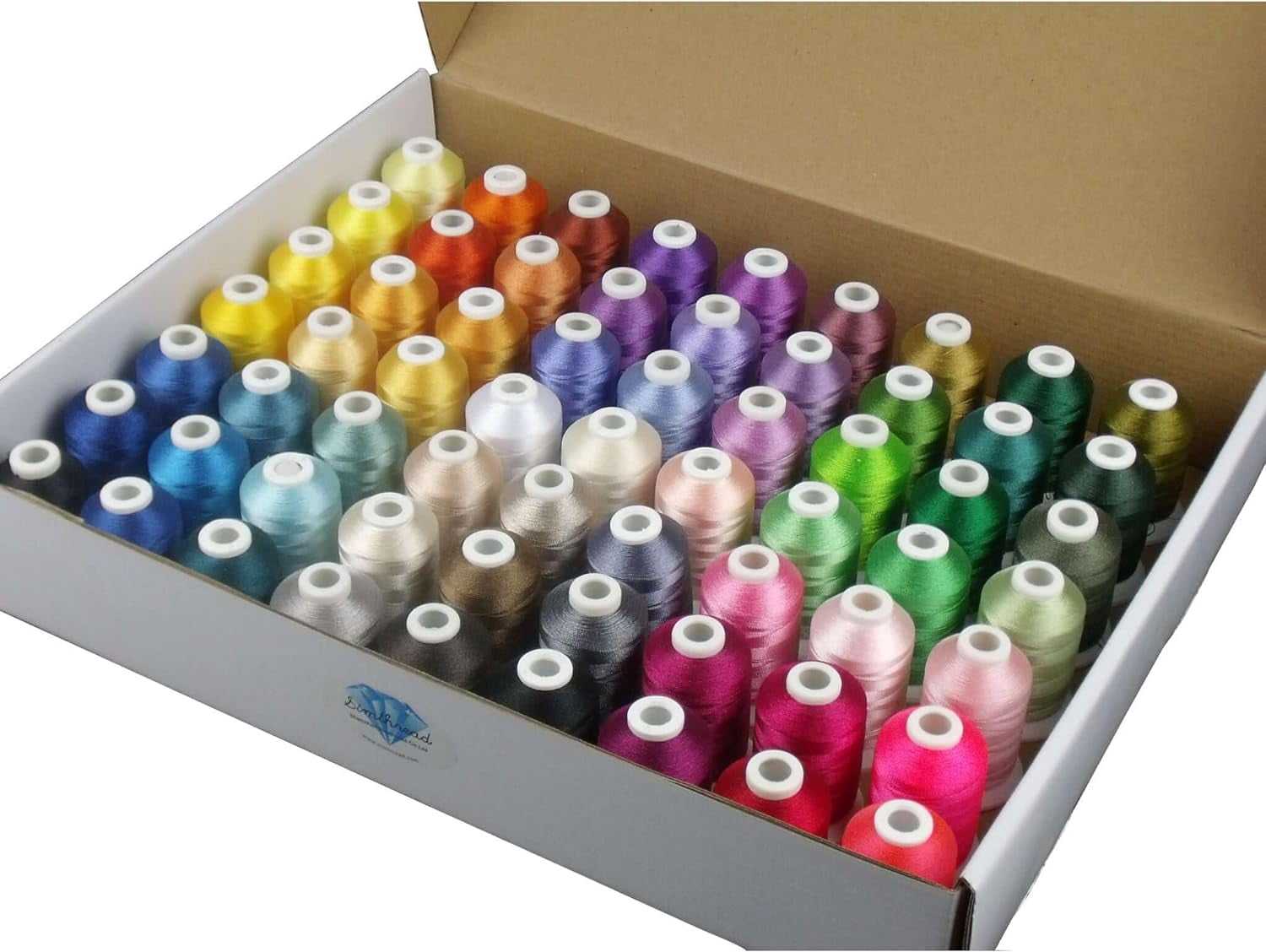 TEMOGU-63-Color Embroidery Thread Kit – 63 Spools, 550 Yards / 500 M ...