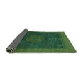 thumbnail image 2 of Ahgly Company Indoor Square Abstract Turquoise Blue Modern Area Rugs, 7' Square, 2 of 4