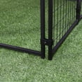 thumbnail image 7 of imerelez Dog Kennel Outdoor, Walk-in Pet Playpen, Welded Wire Steel Dog Fence with Water-and UV-Resistant Canopy, Jet Black 5' x 5' x 5', 7 of 7