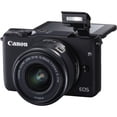 thumbnail image 4 of Canon EOS M10 Mirrorless Digital Camera with 15-45mm Lens (Black) (0584C011) + 64GB Memory Card + Card Reader + Case + Flex Tripod + Hand Strap + Cap Keeper + Memory Wallet + Cleaning Kit Canon 0584C011_EDI_1, 4 of 7