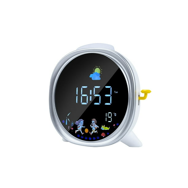 Despertador digital LED Creative con pantalla LCD y luz nocturna