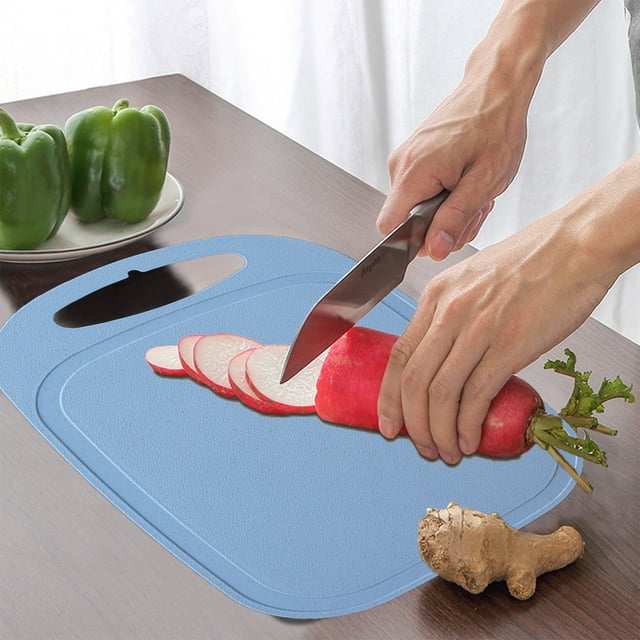 ABPWLY Wheat Straw Cutting Board Reversible Elliptical Chopping Board for Kitchen Dishwasher Safe