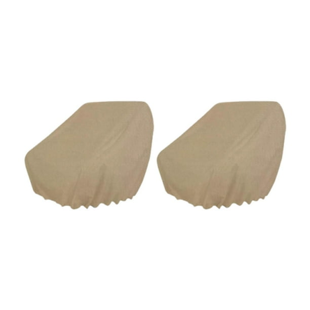 Fundas para asientos de barco de 2 piezas, fáciles de instalar y mantener, resistentes y universales. Caqui