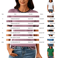 thumbnail image 3 of Women's Lightweight Short Sleeve Sweater Top Business Casual Crew Neck Summer Loose Basic Tops by Yigetop Black L, 3 of 6