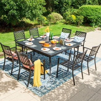Mainstays Droma 9-Piece Gathering Height Dining Set - Walmart.com