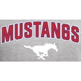 thumbnail image 2 of Men's Ash SMU Mustangs Proud Mascot Pullover Hoodie, 2 of 2