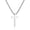 Black: Cross Pendant 1.2"*0.7", variant on Cross Necklace for Men & Women, Silver Black Gold Stainless Steel Plain Cross Pendant Box Chain Jewelry