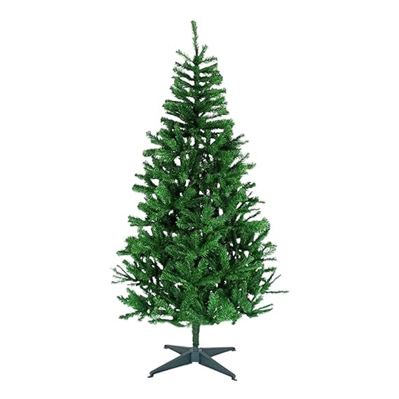 Artificial Christmas Tree for Home Decoration - 5 Feet X-Mas Tree With Plastic Stand for Home Office Living Room Décor and Gifts