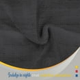 thumbnail image 6 of Color Sense 100% Cotton Basket Weave Throw Blanket- Lightweight, Soft and Warm for Couch, Sofa and Bed- Full/Queen (90"X90") Dark Gray, 6 of 7