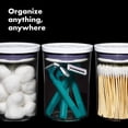 thumbnail image 3 of OXO Good Grips 3-Piece Mini Round POP Canisters | Includes three 0.6 Qt/0.6 L Containers | Airtight Food Storage Containers | Ideal for tea, sugar cubes, cotton balls | BPA Free | Dishwasher Safe, 3 of 3