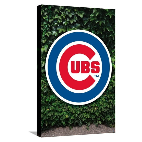 MLB Chicago Cubs - Logo 16 Canvas Wall Poster, 14.725" x 22.375"