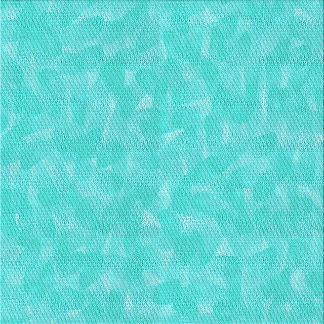 Ahgly Company Machine Washable Indoor Square Transitional Bright Turquoise Blue Area Rugs, 4' Square