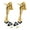 Bright gold, variant on 2Pcs Adjustable Door Holder with Nonslip Rubber Tip Easy Pedals Kick Down Door Stop Wall Protector Zincs Alloy Doorstop