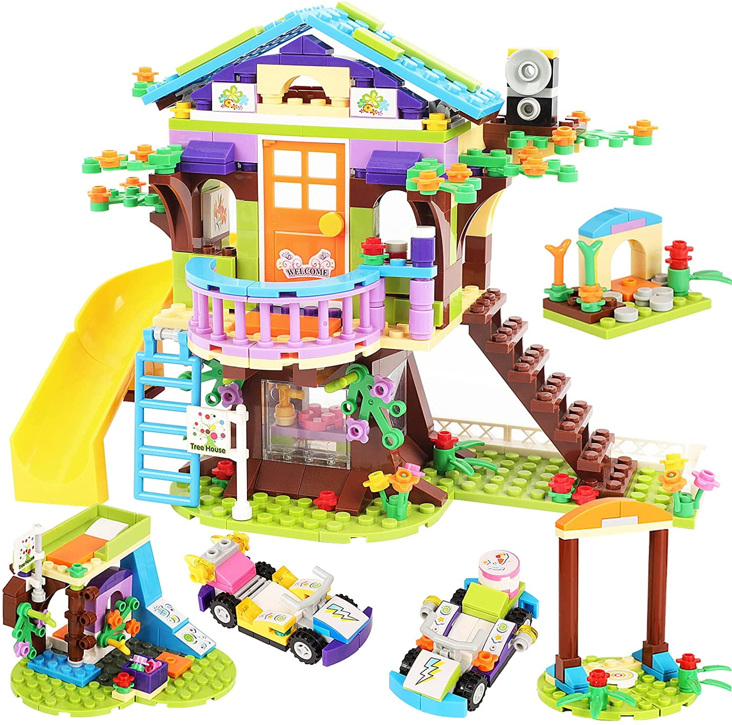 Details about   American Drama The World Room Upside Down Building Blocks Tree House Set Bricks 