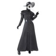 thumbnail image 2 of SUNSIOM Adult Halloween Cosplay Costumes Set, Long Sleeve Plain Color Button Decor Robe with Beak Face Protector Hat Belt Gloves, 2 of 9