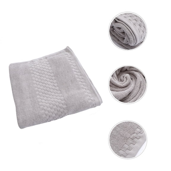 BESTYASH Thick Grey Cotton Bath Sheet Towel, Soft, Absorbent and Comfortable for Daily Bath Use
