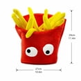 thumbnail image 4 of JULMCOMO Thanksgiving Food Costume Hat for Men Women Plush Novelty French Fries Funny Party Headwear Fun Snack Hat for Halloween Birthday Theme Party A, 4 of 6
