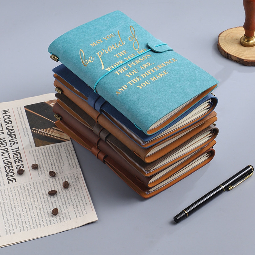 A6 Business Notebook Creative Notebook Meeting Notepad PU Cover Journal Notebook