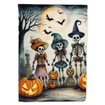 Calacas Skeletons Spooky Halloween Garden Flag 11.25 in x 15.5 in