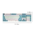 thumbnail image 4 of Estbridge Clavier de Jeu Mécanique Clavier Filaire Rétroéclairé à DEL RVB avec Commutateurs Bleus pour PC de Jeu Clavier de Jeu 104 Touches Bleu Ciel-5 D, 4 of 5