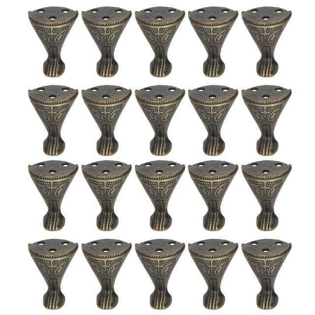 Protector de esquina de patas de pies antiguos, patas de muebles resistentes y duraderas, patas decorativas de esquina para camas, sofás y armarios, 20 Uds.