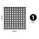 thumbnail image 1 of Etiqueta adhesiva digital resistente al agua, etiqueta con número de secuencia 1-100, etiqueta adhesiva de placa de cobre, color blanco y negro, etiqueta adhesiva digital de 10 mm, 1 of 1