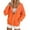 Orange, variant on Women's Zip Up Hoodie Casual Comfortable Pullover With Pocket Raglan Sleeve Cute Sweatshirt For Travel