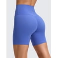 thumbnail image 2 of CRZ YOGA Butterluxe No Front Seam Biker Shorts 6" High Waisted Lounge Pilates Workout Athletic Shorts For Womens, 2 of 5
