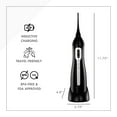 thumbnail image 6 of Poseidon Rechargeable Water Flosser with Inductive Charging Cradle, Black by ToiletTree Products, 6 of 8