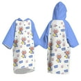 thumbnail image 3 of Landzoo Lightweight Jackets Cardigan Button Bath Towel Children's Quick Drying Bathrobe Boys Girls Swimming Absorbent Towel Cape Hooded Beach Bath Towel Cozy Versatile, 3 of 4