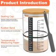 thumbnail image 5 of Glass Sourdough Starter Jar 730Ml Fermentation Container Tank, 5 of 5