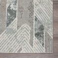 thumbnail image 3 of LR Home Martha Annie Gray/Blue Modern Geometric Polyester Area Rug, 5'3" x 7'3", 3 of 6