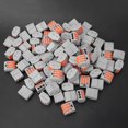 thumbnail image 1 of 100-Pack PCT-213 Nylon-Copper Quick Wire Connectors, 3-Port Conductor Terminal Blocks for 0.08-2.5mm² Hard & 0.08-4mm² Soft Cords, High Frequency Rectangular Injection-Molded Adapters with 10mm, 1 of 6