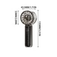 thumbnail image 3 of Mini Ventilateur Portatif Transparent à Main, Rechargeable par USB, Ventilateur de Poche Portable à Grand Débit avec Cordon de Serrage Extérieur Ajustable, Format Compact 13,5 cm, Léger pour les Voyages et l'Usage Quotidien, 3 of 7