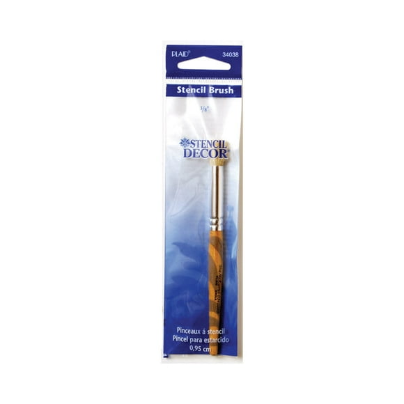 Pincel de pintura a cuadros para decoración de cuadros, 10 mm, redondo (paquete de 6)