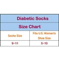 thumbnail image 3 of TZ Promise Lot 6 Pairs Women's Circulatory Diabetic Non-Binding Cotton Crew Ankle/Quarter Socks Size 9-11, 3 of 7