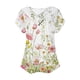 thumbnail image 4 of Fiudx Liquidación de Ofertas Flash Top de Primavera/Verano de Manga Corta Informal de Moda con Cuello En V para Mujer, 4 of 4