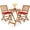 Red, variant on Beran7 3 Pieces Acacia Wood Patio Folding Bistro Set, Outdoor Table and Chairs Set with Soft Cushions, Patio Furniture Set for Porch, Balcony, Garden, Deck and Backyard