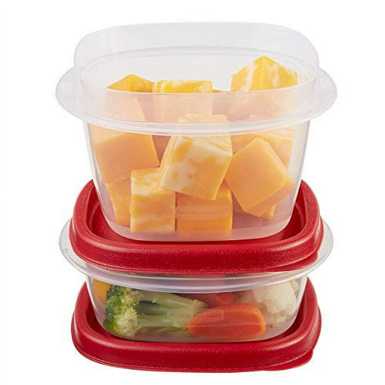 Rubbermaid® EasyFindLids® Vented Food Container - Clear/Racer Red, 56 oz -  Kroger