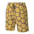thumbnail image 5 of Kdxio Sunflower Pattern Mens Casual Shorts - Drawstring Summer Beach Sports Shorts for Men, 5 of 9