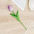thumbnail image 5 of Fake Tulips Artificial Flowers Real Touch PU Faux Flowers Tulip Stems for Wedding Spring Bouquet Floral Arrangement Home Party Office Decorations for Mother's Day, 1Pc, Multicolor(Red,13.4x1.2"), 5 of 7