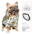 thumbnail image 3 of Honeii Hohey Bee Golden2 Print Small Dog Hoodies Pet Hooded Sweatshirts Fall Winter Puppy Cat Sweaters Warm Clothes for Small Dogs Outfits Costume-X-Small, 3 of 7