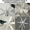 thumbnail image 4 of Trendix Wind Turbines Generator, 6-Blade Fan Wind Turbines Generator Kit, 800W 12V/24V Wind Turbines Generator, Electromagnetic Electricity Producer Equipment, 4 of 9