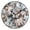 Black, variant on Maple Leaf Pattern Wall Clock Modern Small Clock Gold Hands for Office, Home, Bedroom,School 9.84in
